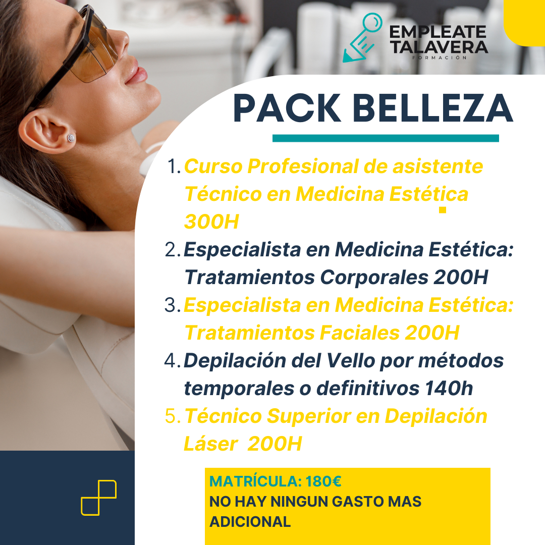 PACK BELLEZA CON PRÁCTICAS