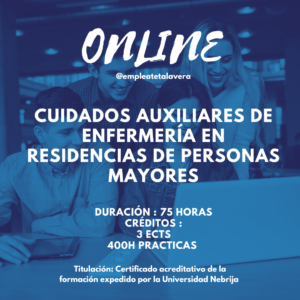 Cuidados Auxiliares de Enfermería en Residencias de Personas Mayores