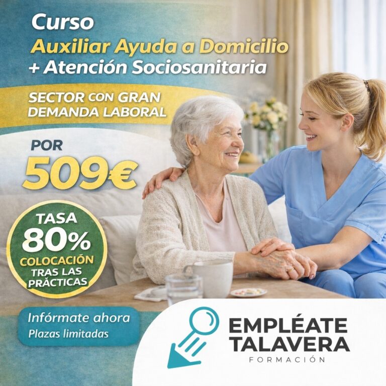 “Atención Sociosanitaria a personas en Situación de dependencia en Instituciones Sociales + Domicilio ” Doble titulación ACREDITACIÓN COMPETENCIAS PROFESIONALES - Imagen 2
