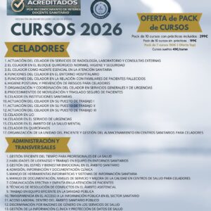 PACK CELADOR ACREDITADO CON PRACTICAS