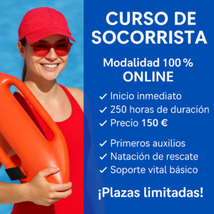 PRIMEROS AUXILIOS Y SOCORRISMO ACUÁTICO 200H sin practicas