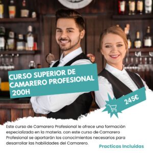Curso Superior de Camarero Profesional 200h