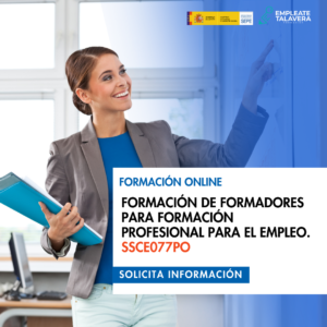 FORMACIÓN DE FORMADORES PARA FORMACIÓN PROFESIONAL PARA EL EMPLEO. SSCE077PO