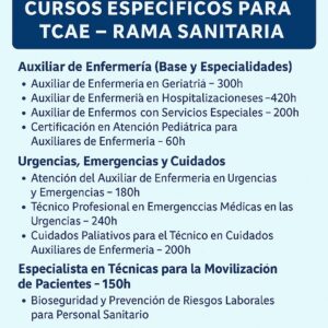 Cursos específicos TCAE