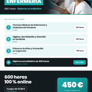Pack Enfermeria 600 h