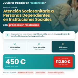 Atención Sociosanitaria a Personas Dependientes en Instituciones Sociales