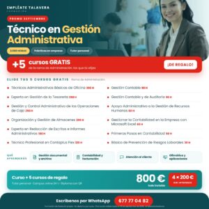 Pack Administrativo + 5 cursos extra